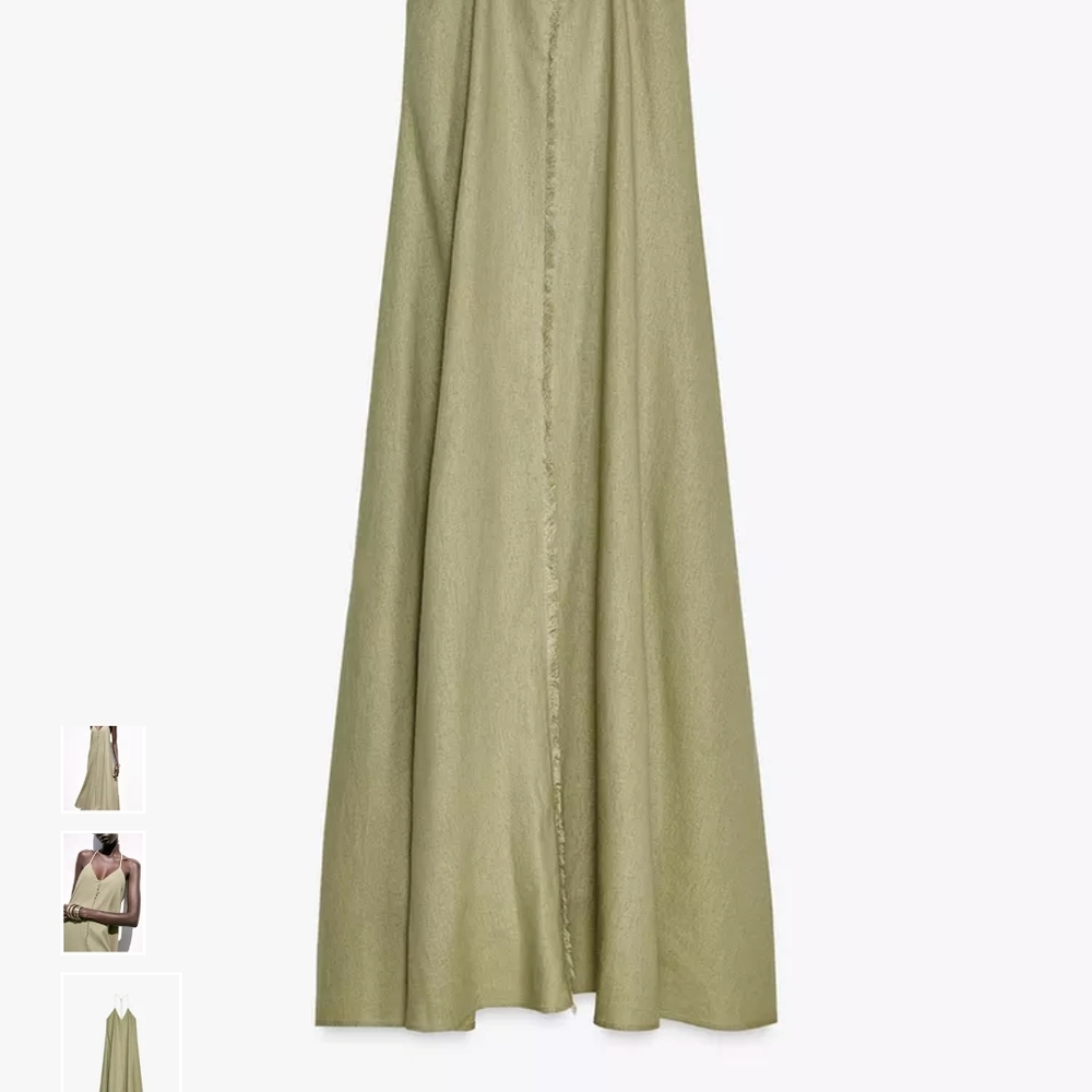 Zara Light Tan Maxi Dress - Picture 9 of 14